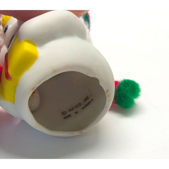 Giftco Snow Bells Christmas Ornament Snowman Bell with Knit Hat & Scarf - Picture 7 of 8